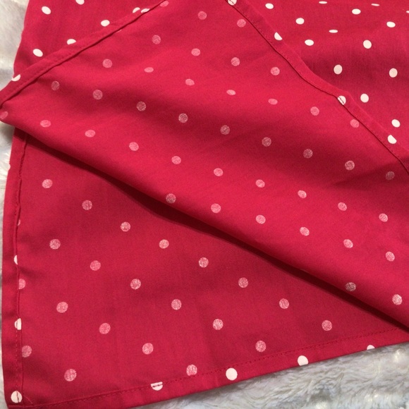 Woman Within Red Sleeveless Polka Dot Tunic 5X - Picture 5 of 10